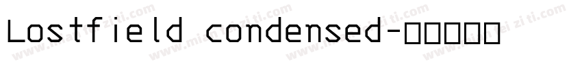 Lostfield condensed字体转换